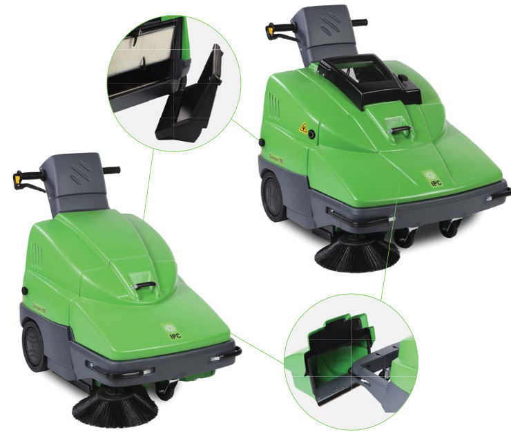 Walk-behind sweeper